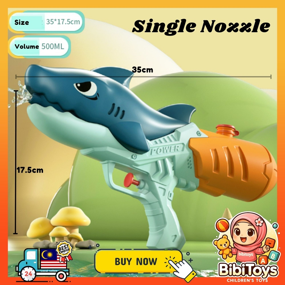 BIBISWIM Kids Outdoor Cute Water Gun Pool Toys Beach Toys