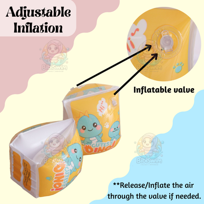 BIBISWIM Kids Arm Rings Floats Baby Swimming Float Cartoon Inflatable