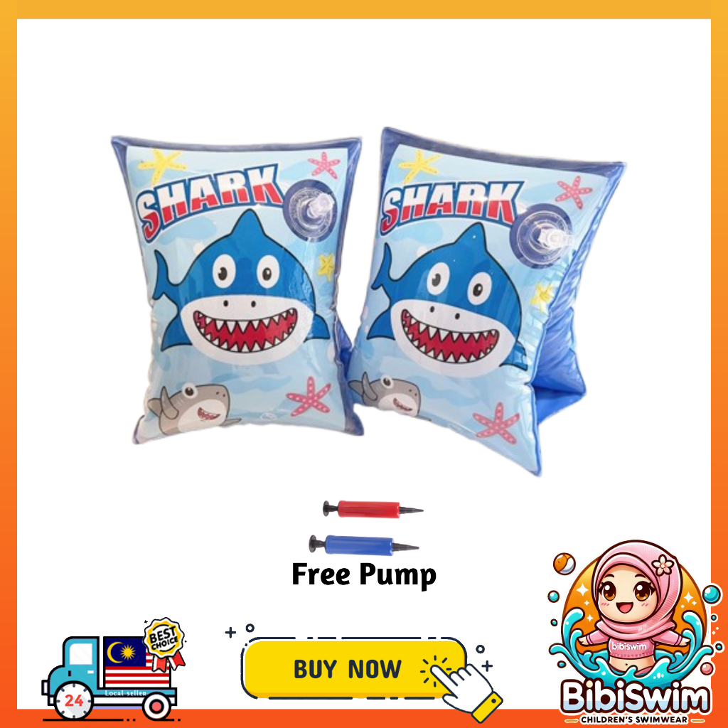 BIBISWIM Kids Arm Rings Floats Baby Swimming Float Cartoon Inflatable