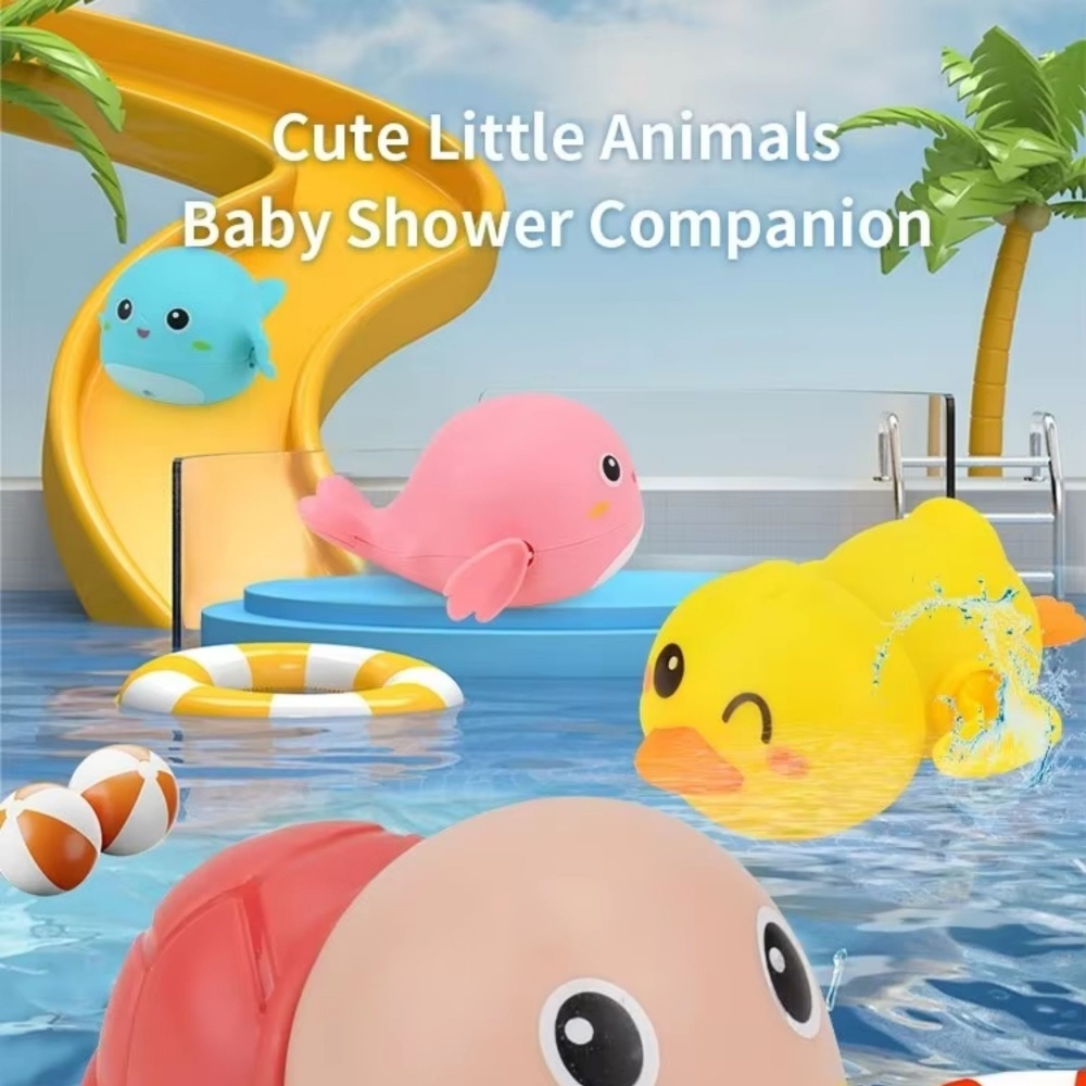 BIBISWIM Swimming Toy Baby Toys Bath Animal Toddler Kids Pool Water Girls