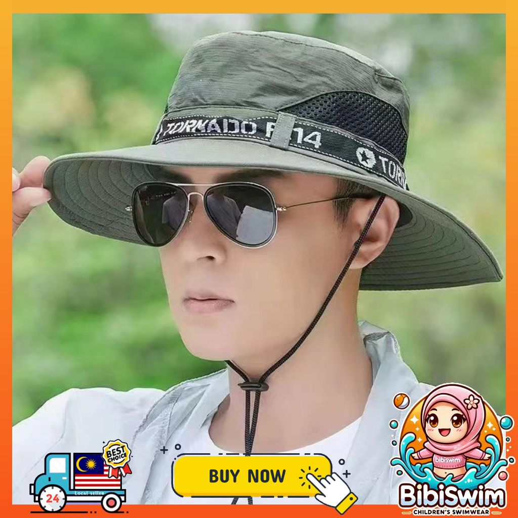 BIBISWIM Sun Hat Uv protection Windproof Hiking Hat Face Cover Waterproof Cap Fishing Camping Hats