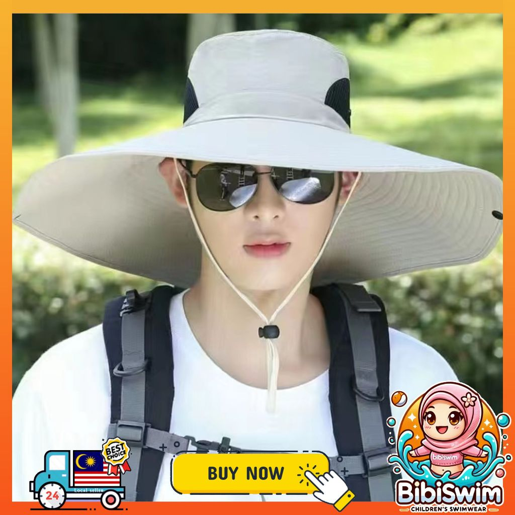 BIBISWIM Sun Hat Uv protection Windproof Hiking Hat Face Cover Waterproof Cap Fishing Camping Hats