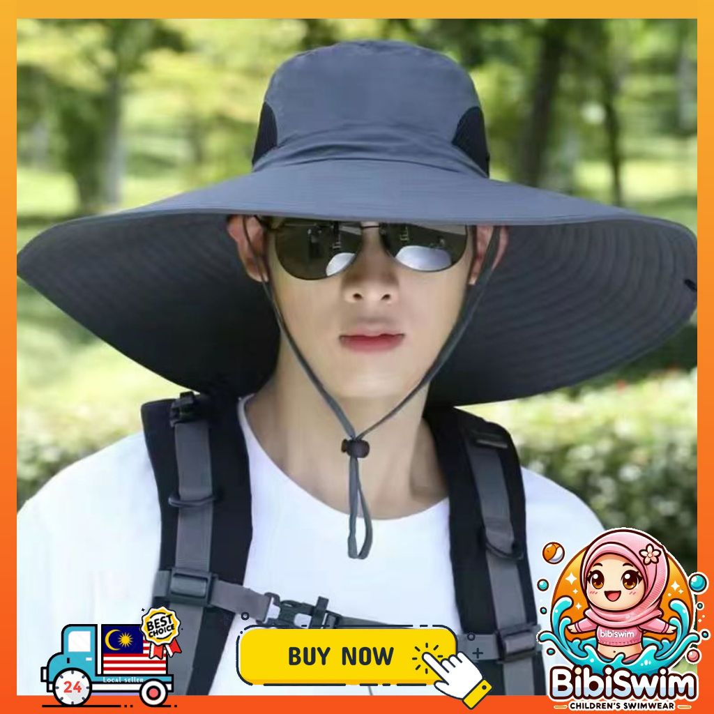 BIBISWIM Sun Hat Uv protection Windproof Hiking Hat Face Cover Waterproof Cap Fishing Camping Hats