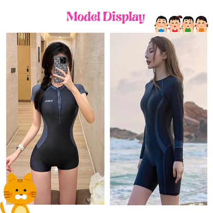 BIBISWIM Swimming Suit Woman Sports One-Piece Shorts Swimsuit Beachwear