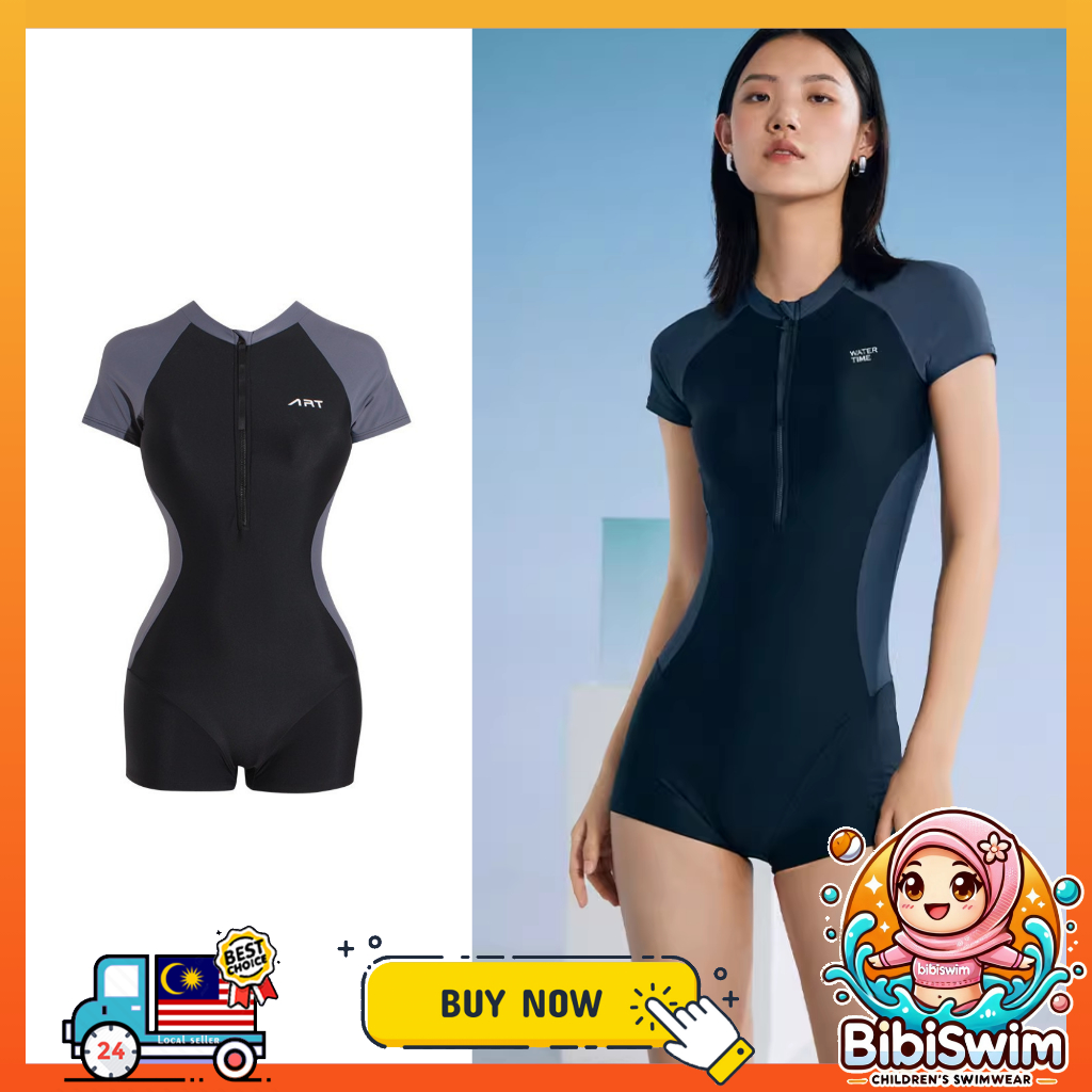 BIBISWIM Swimming Suit Woman Sports One-Piece Shorts Swimsuit Beachwear