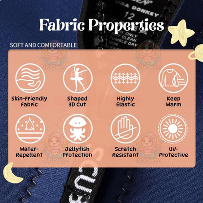 BIBISWIM Baby Neoprene Thermal Swim Wear Swimwear Wetsuit Kids Keep Warm Prevent Cold Swimming Suits