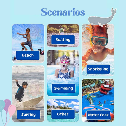 BIBISWIM Baby Neoprene Thermal Swim Wear Swimwear Wetsuit Kids Keep Warm Prevent Cold Swimming Suits