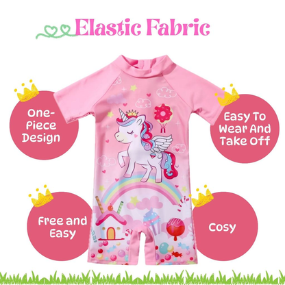 BIBISWIM Swimwear Baby Boy Girl 0-3 Years Old Kids Infant Short Sleeve Swimming Suit Swimsuit Baby