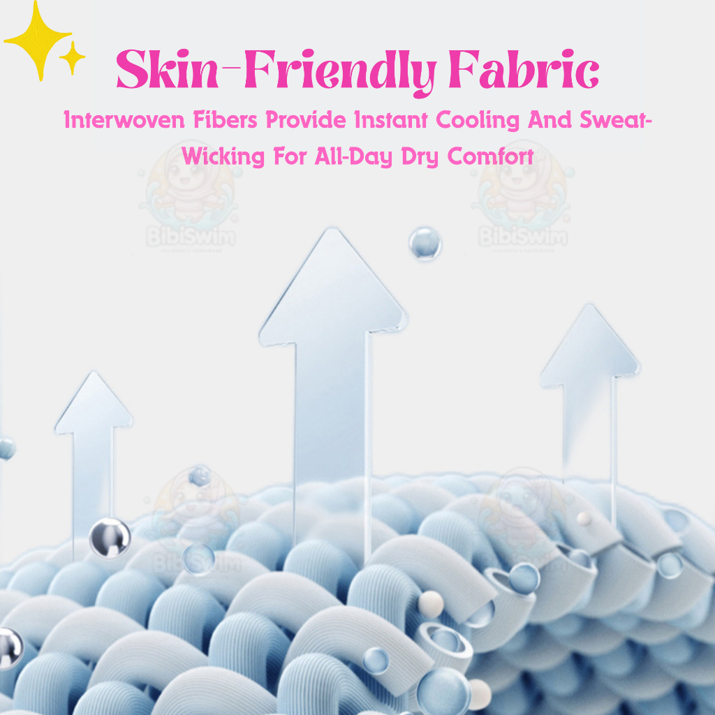 BIBISWIM Swimming Suit For Women Swimwear Short Sleeve Two Piece Big Size Swimsuit