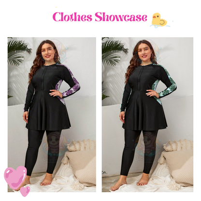 BIBISWIM Baju Renang Muslimah Swimming Suit for Women