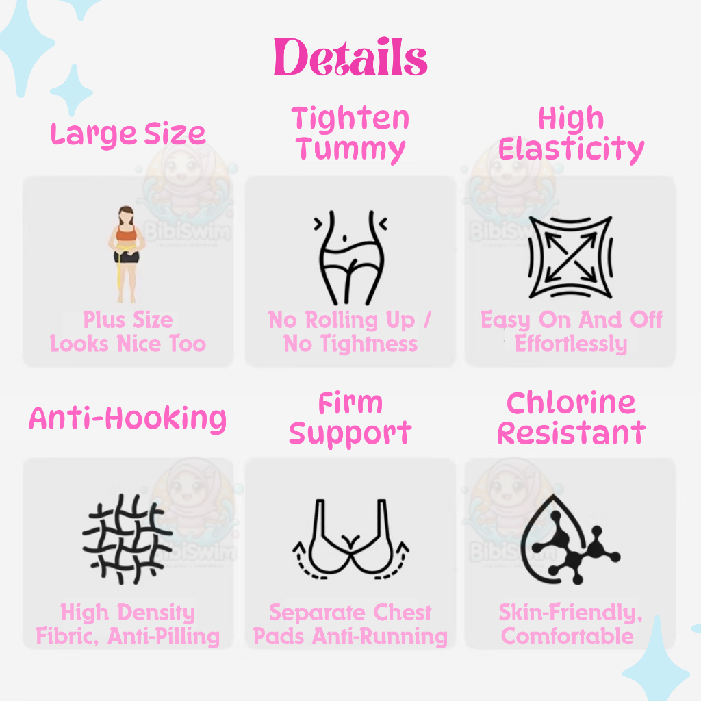 BIBISWIM Swimming Suit For Women Swimwear Three Piece Sport Bikini Plus Size Swimsuit