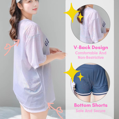 BIBISWIM Swimming Suit For Women Swimwear Three Piece Sport Bikini Plus Size Swimsuit