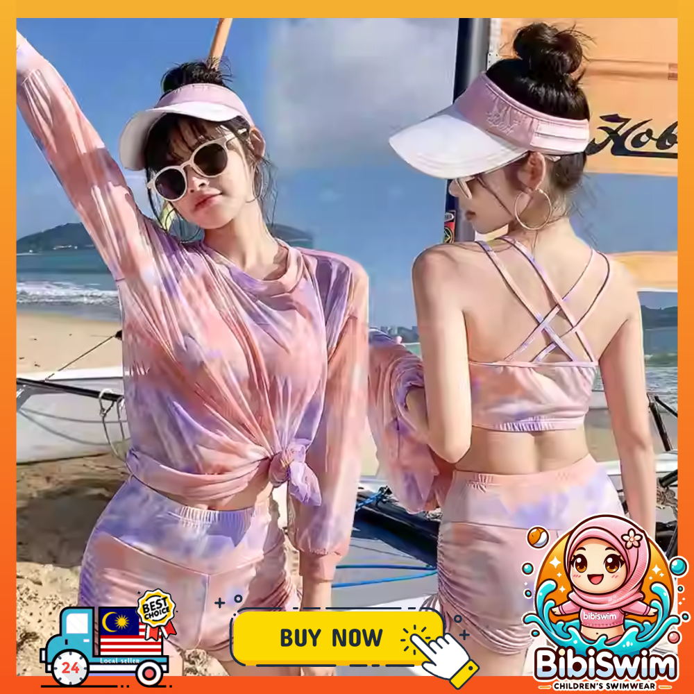 BIBISWIM Swimming Suit For Women Swimwear Three Piece Sport Bikini Plus Size Swimsuit