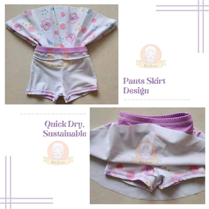 3 Piece Swimwear Kids Kid Long Sleeve Mermaid Swimming Suit For Girl