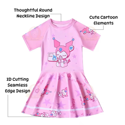 BIBISWIM Swimming Suit Kid Baby Swimming Suit Girl Swimsuit Kids Kuromi