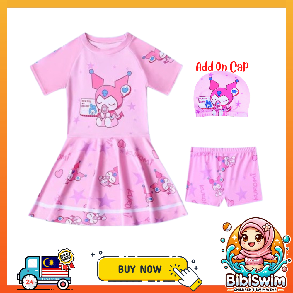 BIBISWIM Swimming Suit Kid Baby Swimming Suit Girl Swimsuit Kids Kuromi