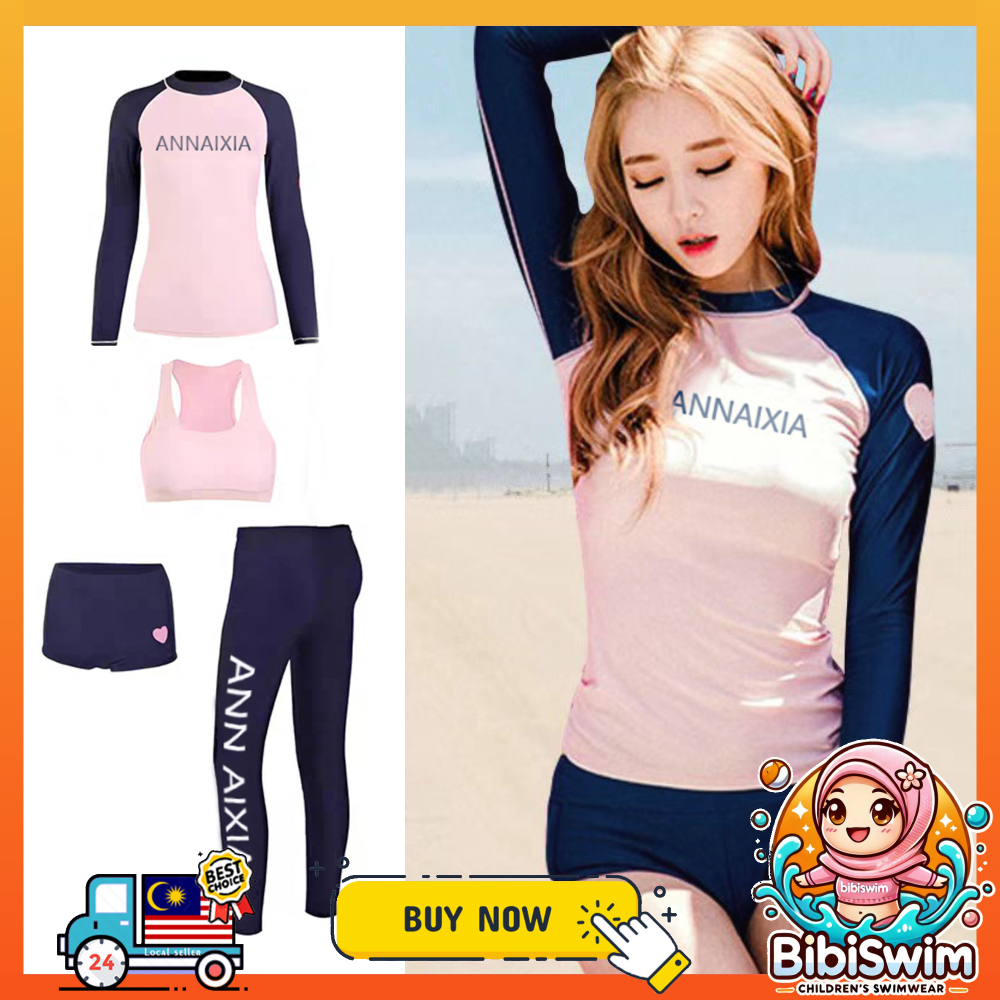 BIBISWIM Swimming Suit For Women Swimsuit Swimwear Beachwear 4 Piece