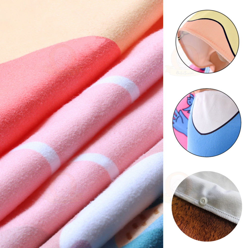 BIBISWIM Kids Quick Dry Hooded Towel