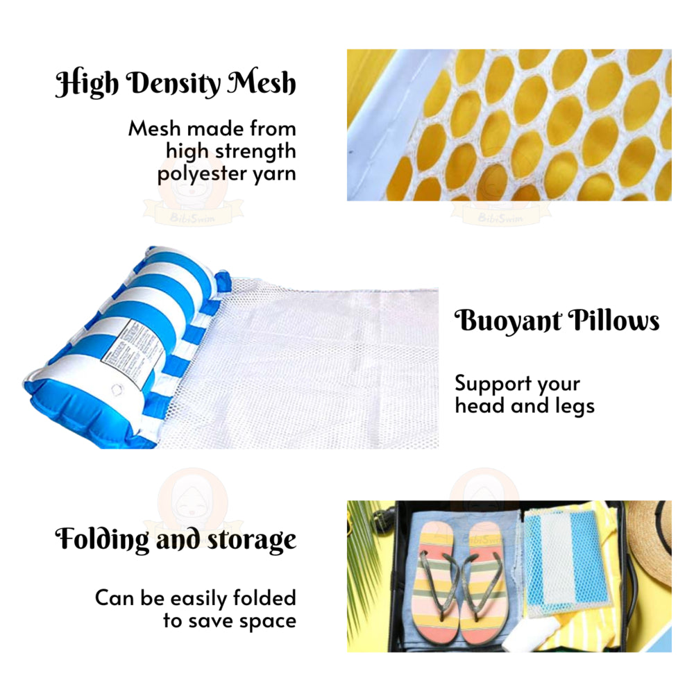 BIBISWIM Inflatable Pool Hammock Chair
