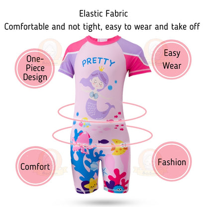 BIBISWIM Mermaid Kitty UPF50+ Swim Set