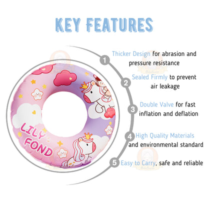 BIBISWIM Cartoon Kids Swim Ring 1+