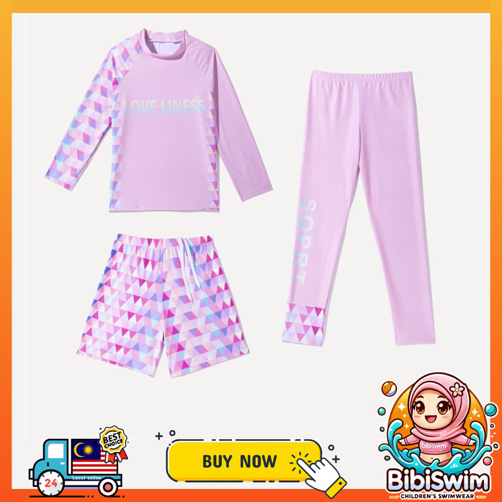 BIBISWIM UPF 50 Kids 3Pc Swim Set