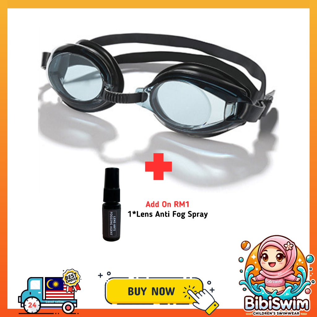 BIBISWIM Anti-Fog Kids Swim Goggles Set