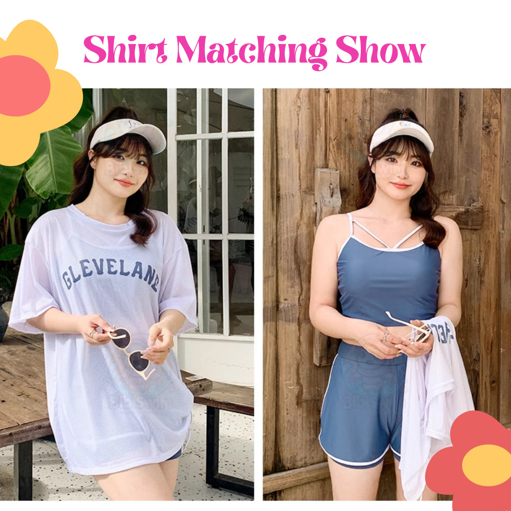 BIBISWIM Plus Size 3pc Sport Bikini Set