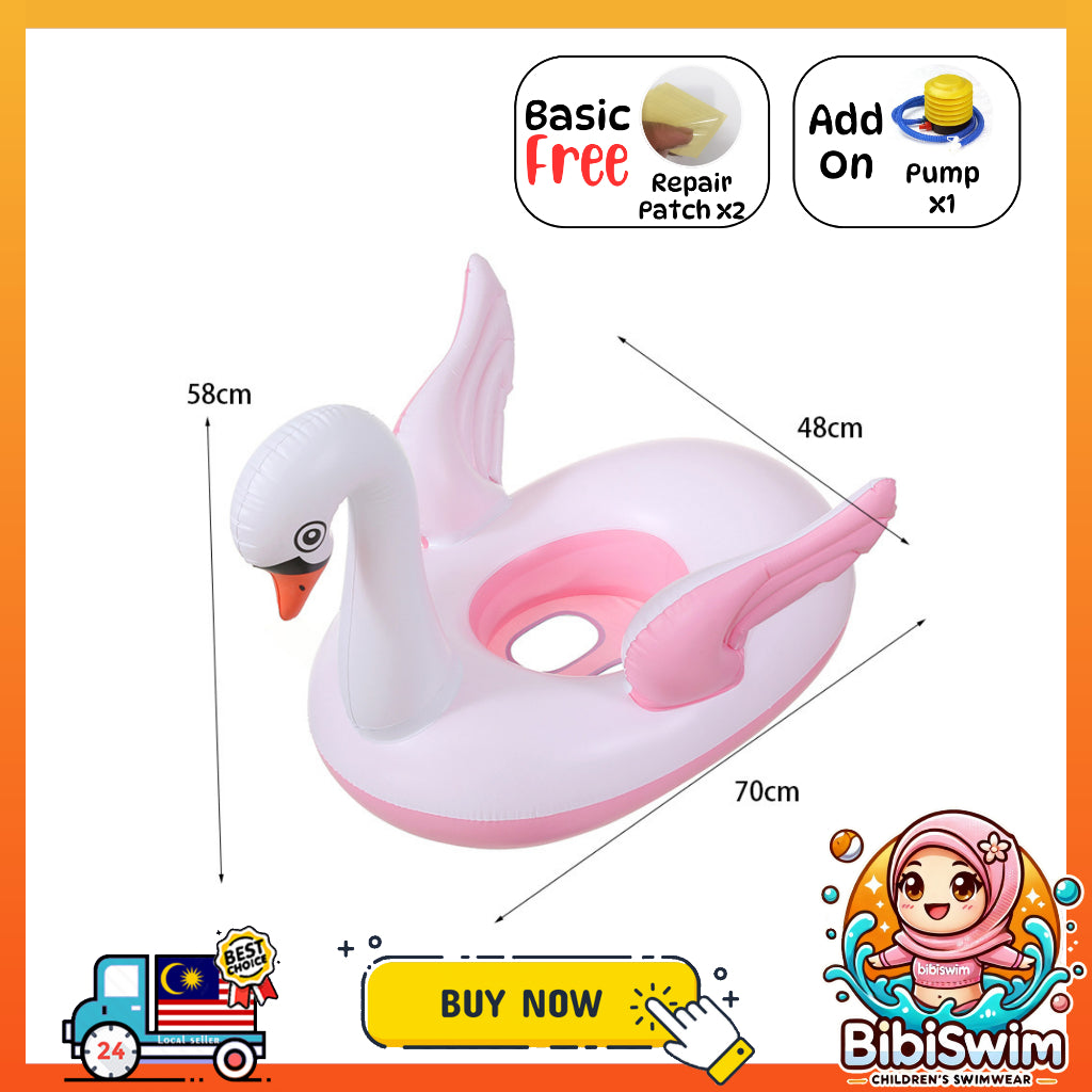 BIBISWIM Baby Swim Ring with Handle
