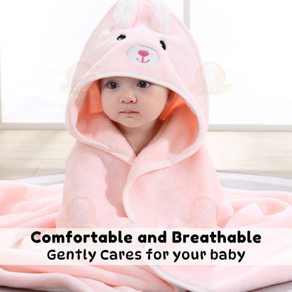 BIBISWIM Coral Fleece Baby Hooded Towel