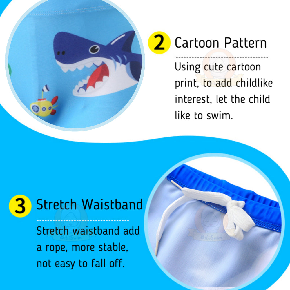 BIBISWIM Dino Shark Swim Set