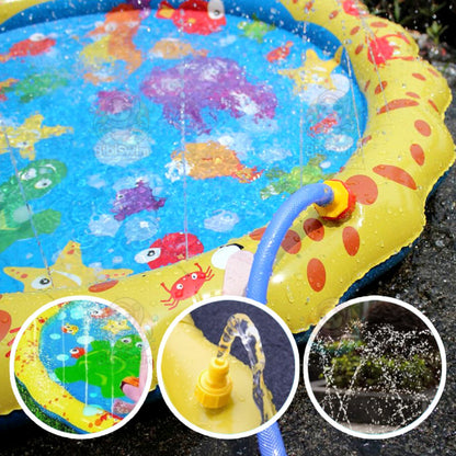 BIBISWIM Thick Splash Mat Kids Water Play