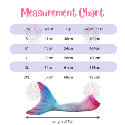 BIBISWIM Mermaid Swim Set 3-12Y