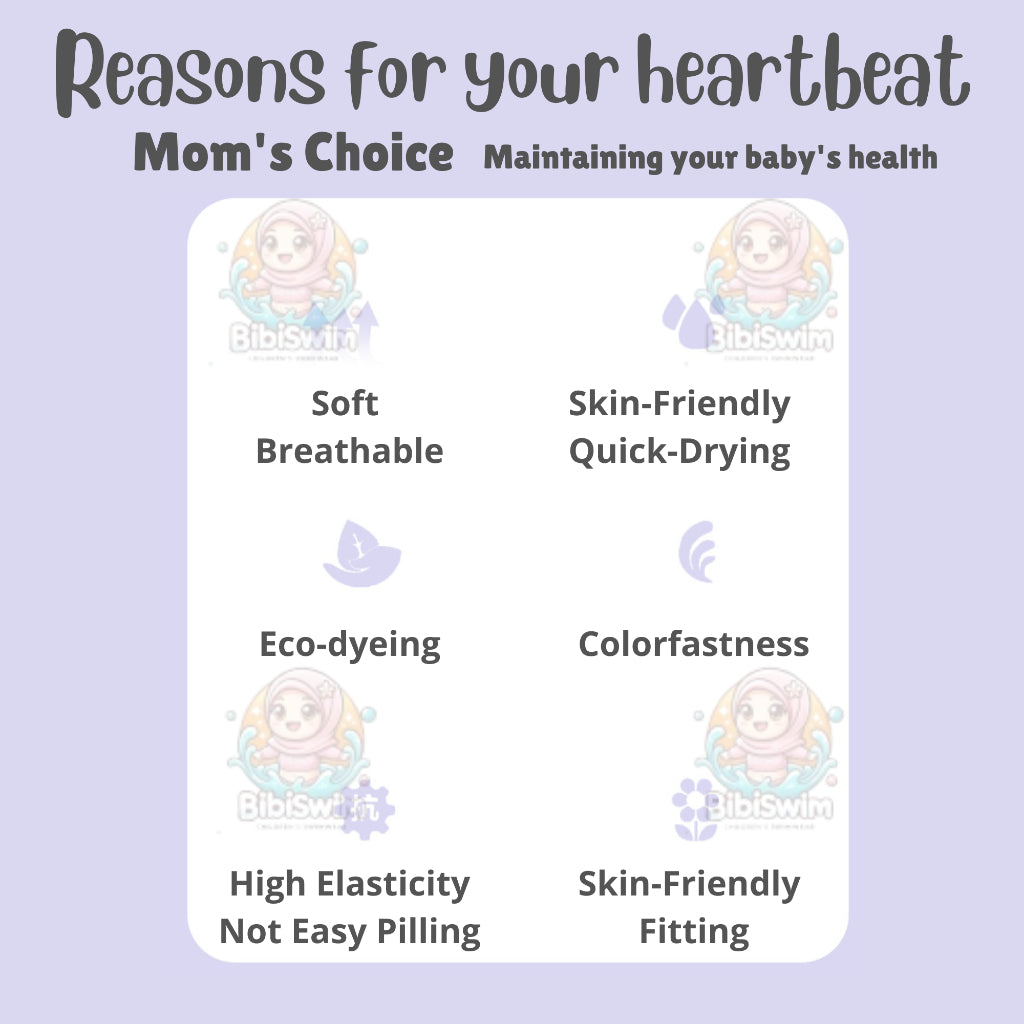 BIBISWIM Mermaid Swim Set 3-12Y