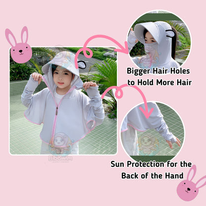 BIBISWIM UPF50 Kids Sun Hoodie 2-8Y