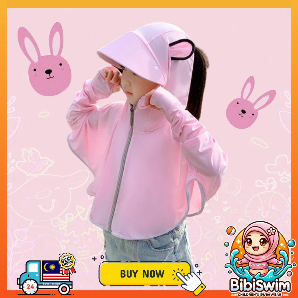 BIBISWIM UPF50 Kids Sun Hoodie 2-8Y