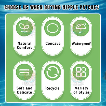 BIBISWIM StickOn Swim Nipple Covers