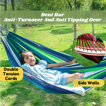 BIBISWIM Striped Canvas Hammock Swing Chair