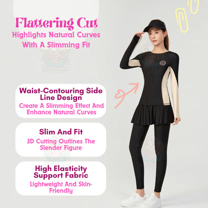 BIBISWIM Modest Swim Set 4pc