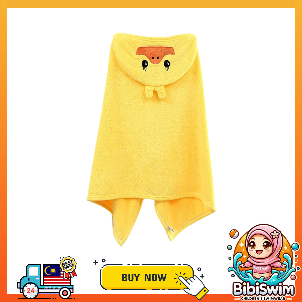 BIBISWIM Kids Hooded Towel 7 Designs