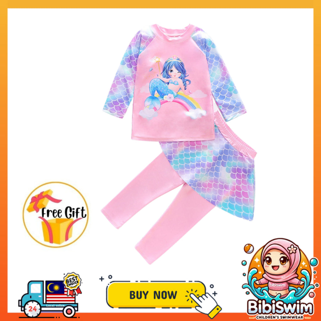 BIBISWIM UPF50 Mermaid Swim Set