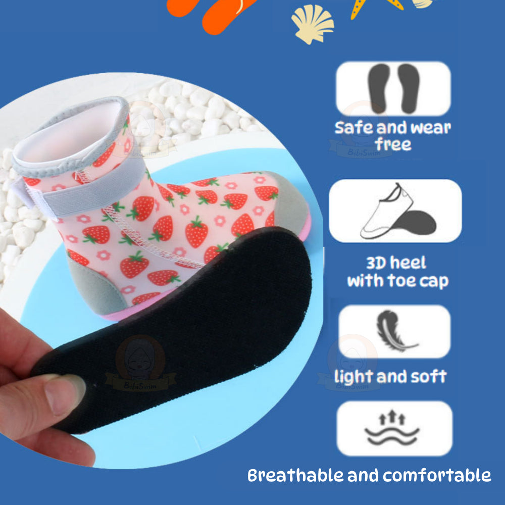 BIBISWIM Astronaut Blue Bunny Swim Socks