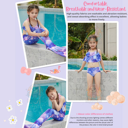 BIBISWIM Mermaid Swim Set 3-12Y