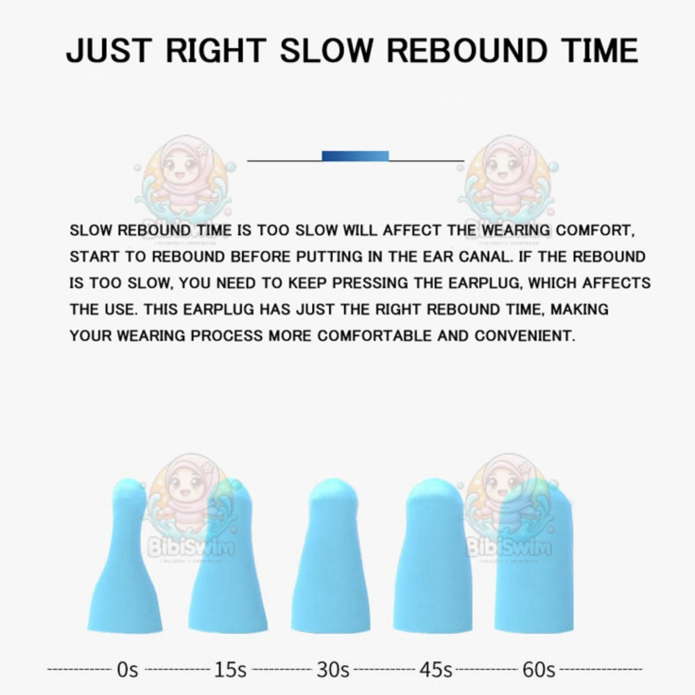 BIBISWIM Baby Swim & Sleep Earplugs