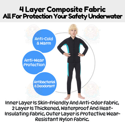 BIBISWIM Kids 3MM Thermal Swim Wetsuit