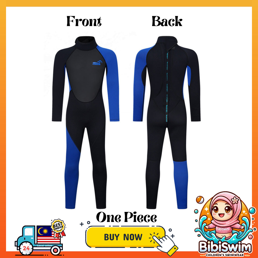 BIBISWIM Kids 3MM Thermal Swim Wetsuit