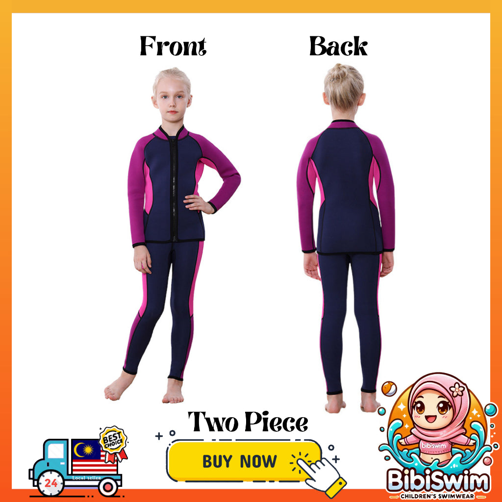 BIBISWIM Kids 3MM Thermal Swim Wetsuit