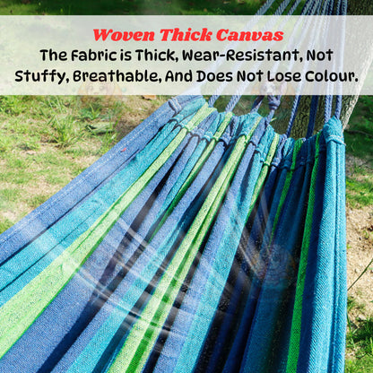 BIBISWIM Striped Canvas Hammock Swing Chair