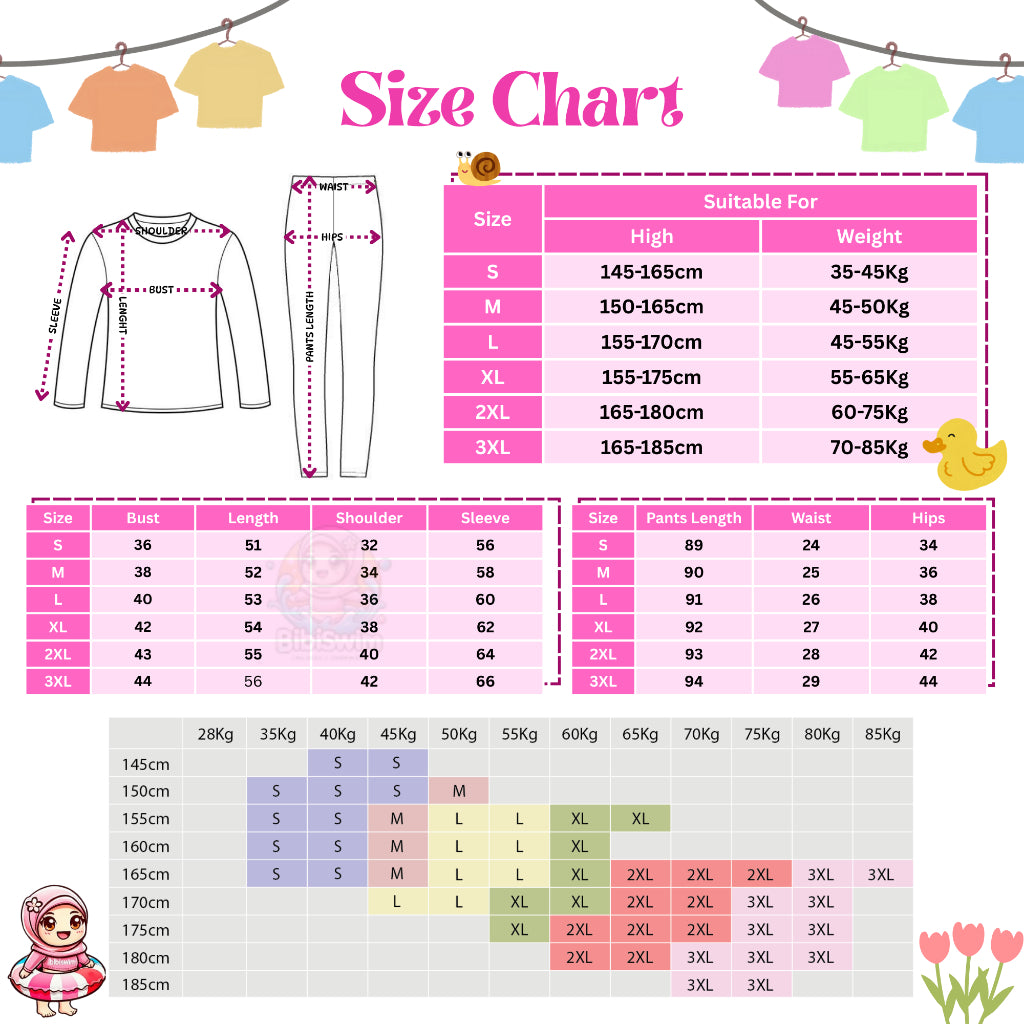 BIBISWIM Modest 3-Piece Swim Set