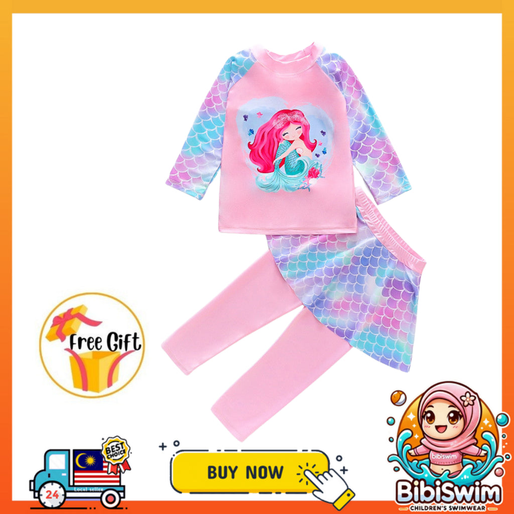 BIBISWIM UPF50 Mermaid Swim Set